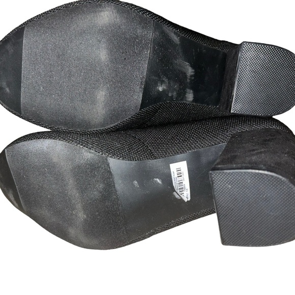 Torrid black Stretch Knit Pump 7.5 wide width shoes block heel - Picture 6 of 7